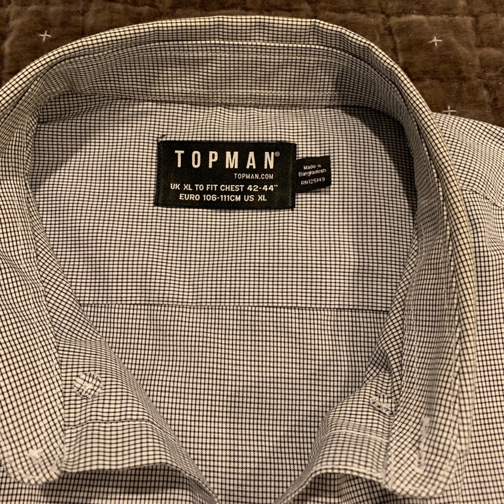Topman men’s button down shirt